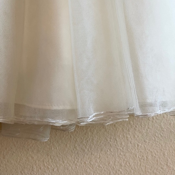 Bonnie Jean Floral-embroidered Tulle Dress Size 4 - Picture 2 of 11